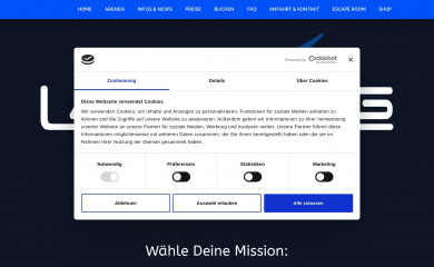lasertag-darmstadt.com screenshot