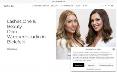 lashesone.com screenshot