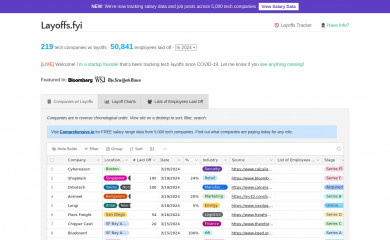 layoffs.fyi screenshot