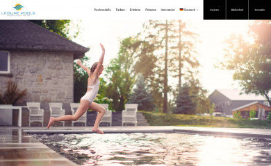 leisurepools.at screenshot