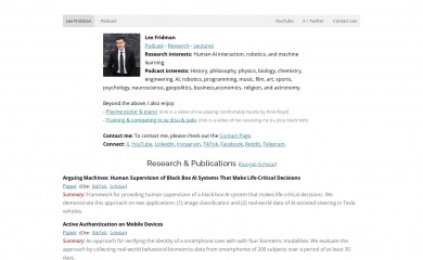 lexfridman.com screenshot