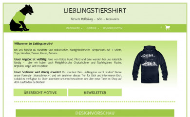 lieblingstiershirt.de screenshot