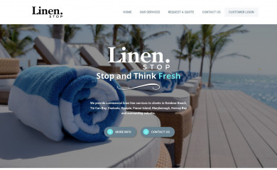 linenstop.com.au screenshot