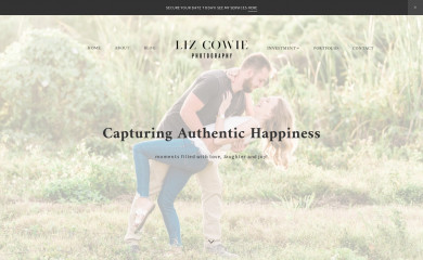 lizcowiephotography.com screenshot