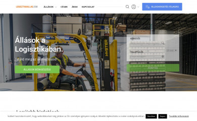 logisztikaallas.com screenshot