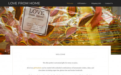 lovefromhomegiftbaskets.com screenshot