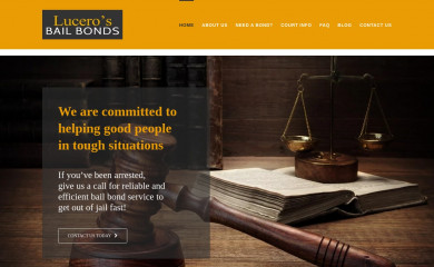 lucerosbailbonds.com screenshot