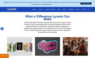 lyrasis.org screenshot