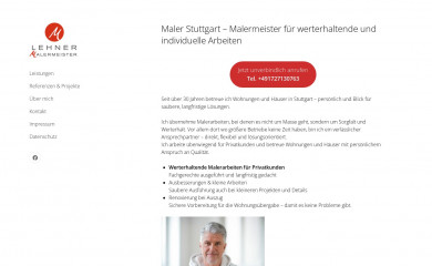 maler-lehner.de screenshot