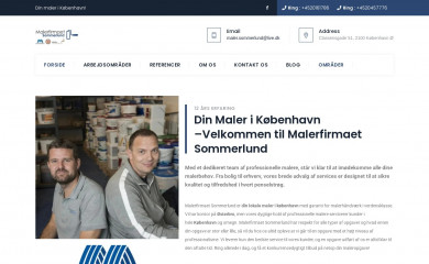 malerfirmaetsommerlund.dk screenshot