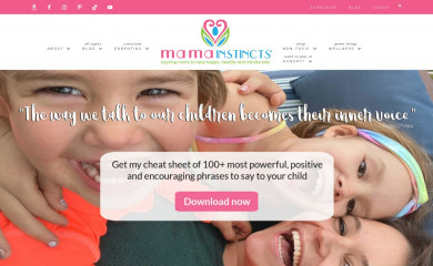 mamainstincts.com screenshot