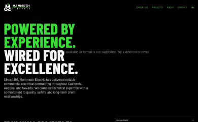 mammothelectric.com screenshot