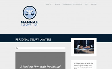 mannahlawyers.com.au screenshot