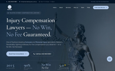 mannahlawyers.com.au screenshot