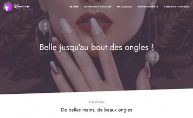 manucure-et-beauté.com screenshot