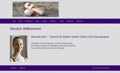 manuelasehr.de screenshot