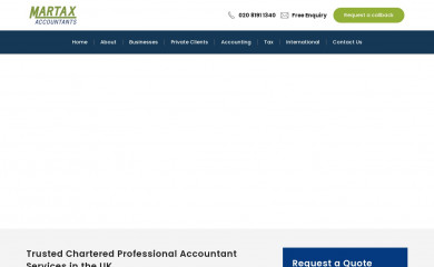 martaxaccountants.com screenshot