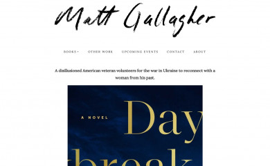 mattgallagherwriter.com screenshot