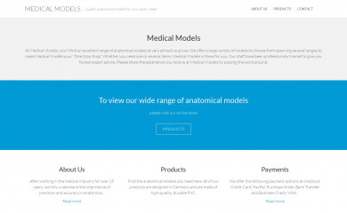 medicalmodels.com.au screenshot