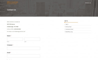 megcontrols.com screenshot