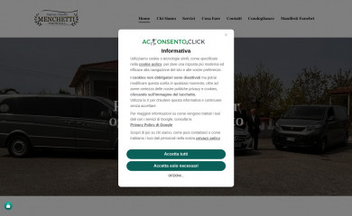 menchettionoranzefunebri.it screenshot