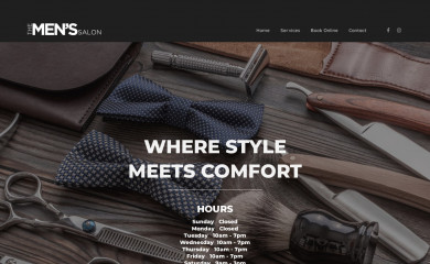 menssalonphilly.com screenshot