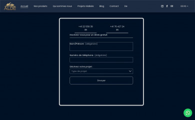 menuiseries-alde.ch screenshot