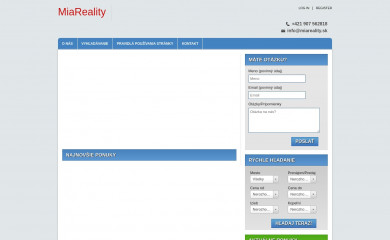 miareality.sk screenshot