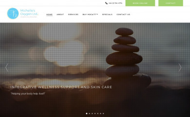 michellesoxygen.co.nz screenshot