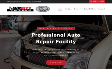midcityautoservice.ca screenshot