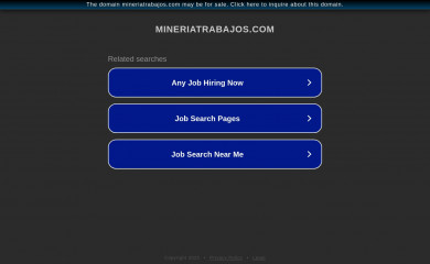 mineriatrabajos.com screenshot