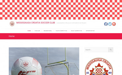 mississaugacroatia.com screenshot