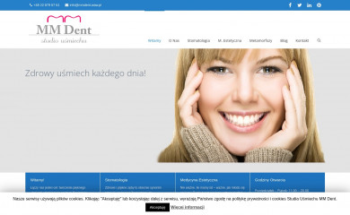 mmdent.waw.pl screenshot
