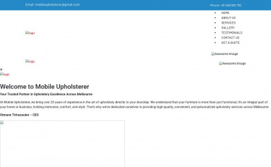 mobileupholsterer.com.au screenshot