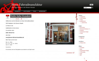 moos-fahrrad-manufaktur.de screenshot