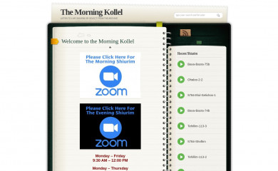 morningkollel.com screenshot