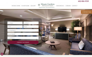 mosaicgardenssurprise.com screenshot