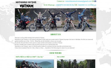 motorbikeontrailvietnam.com screenshot