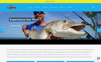 mrmuskiecharters.com screenshot