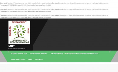 mumblesdevelopmenttrust.org screenshot