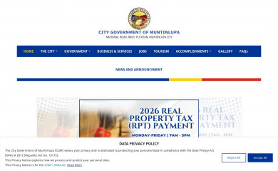muntinlupacity.gov.ph screenshot
