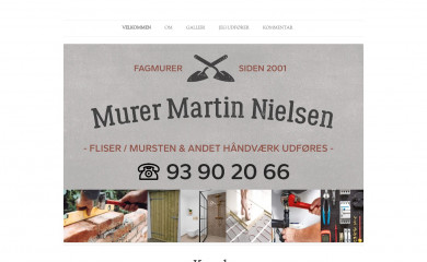 murermartinnielsen.dk screenshot