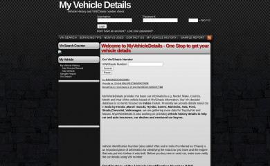 myvehicledetails.com screenshot