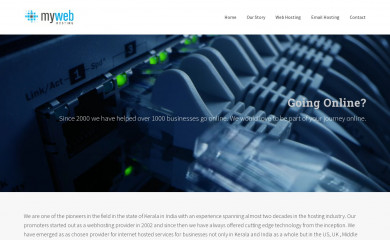 mywebhosting.in screenshot