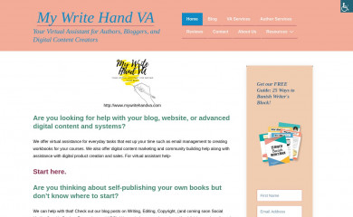 mywritehandva.com screenshot