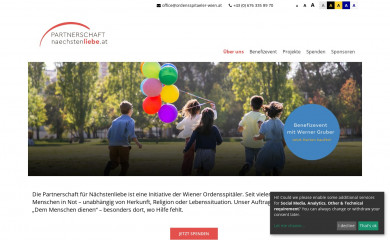 naechstenliebe.or.at screenshot
