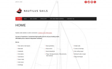 nautilussails.co.nz screenshot