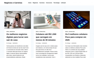 negociosecarreiras.com.br screenshot