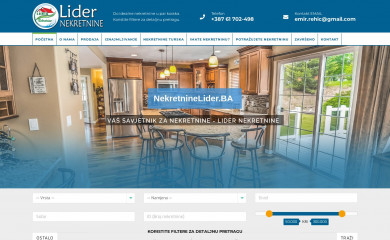 nekretninelider.ba screenshot