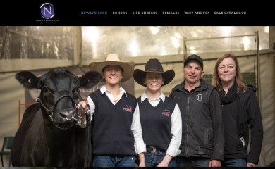 newlynparkangus.com.au screenshot